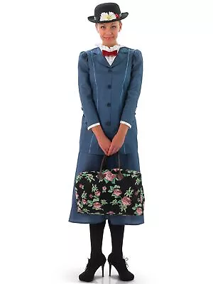 Mary Poppins Disney 1920s Magical Nanny English Olden Day Womens Costume S • $90.95