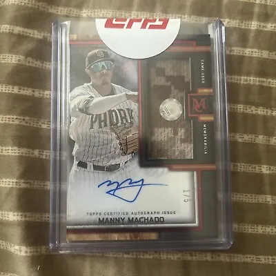 2023 Topps Museum Collection Manny Machado Game Used Patch Auto Ruby #d/5 Padres • $199.95