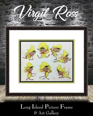 Virgil Ross Original Signed Model Sheet Drawing Speedy Gonzales Custom Framed • $1295