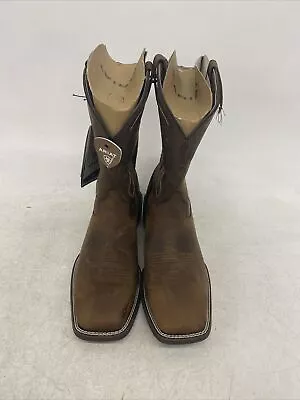 Ariat Men's Sport Outdoor Deer Skull Distressed Brown Boots Size 10.5D  10038330 • $36