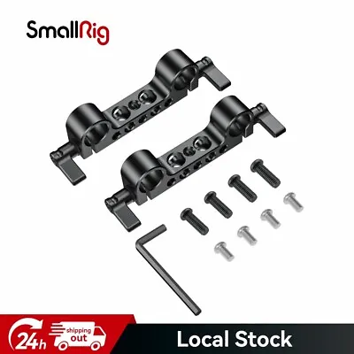 SmallRig 2PC 15mm Rod Clamp W/ 1/4  Threads For Shoulder Rig Support System 2061 • £16.90