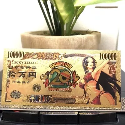 24k Gold Plated Boa Hancock (One Piece) Banknote • $10