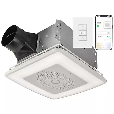 VC110CCT Sensonic Alexa Voice Controlled Smart Exhaust Fan With Dimmable LED Lig • $211.99