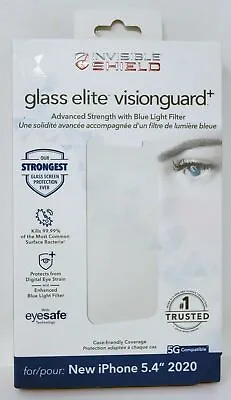 $12.99 • Buy Zagg Glass Elite VisionGuard+ Screen Protector For IPhone 13 Mini / 12 Mini NEW