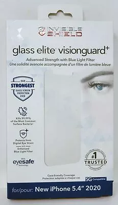 $12.99 • Buy Zagg Glass Elite VisionGuard+ Screen Protector For IPhone 13 Mini / 12 Mini NEW