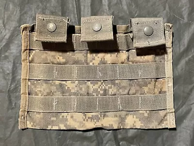 Lot Of (6) Triple 3 Mag Magazine Pouch MOLLE ACU 3 X 30 ROUND Three Mag Pouch GC • $4.25