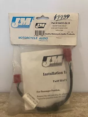 J&M HEADSET MIC Noise Filter (HACC-GL18) Fits GL1800 GOLDWING. • $29