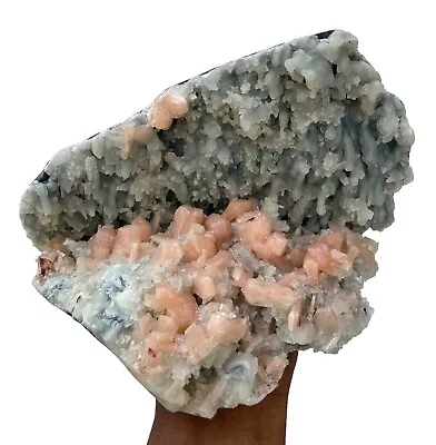 Self Standing Stilbite In Chalcedony Coral Geode Crystals And Mineral Specimens • $315.65