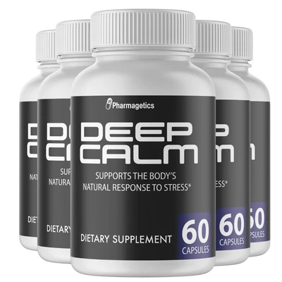 $169 • Buy Deep Calm Natural Response To Stress - 5 Bottles, 300 Capsules