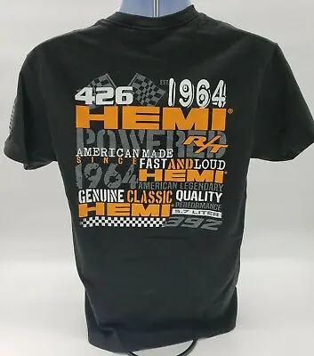 Black T-Shirt W/ Hemi Powered Established 1964 W/ Multiple Logos / Emblems  • $19.99
