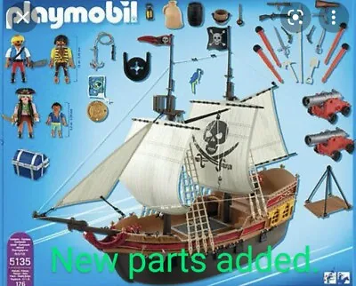 Playmobil PIRATE SHIP 5135- Spare Parts Replacements • £4.99