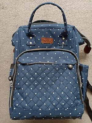 KONO Shoulder Bag Maternity Baby Mummy Bag Changing Nappy Backpack Rucksack • £19