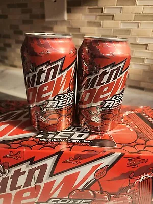 Mountain Dew Code Red 12 Fl Oz Can Unopened (2 Cans) • $7.75