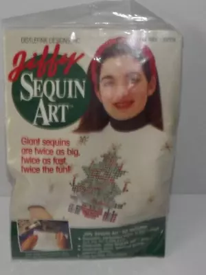 Vtg Distlefink Designs Jiffy Sequin Art Fun O' Christmas Tree Kit #33508 New • $14.99