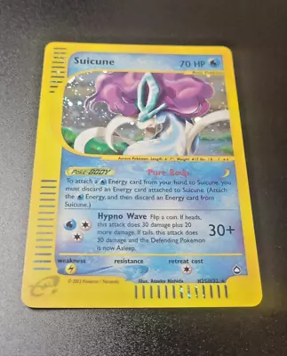 Suicune H25/H32 Aquapolis WOTC Vintage Holo Rare Pokemon Card NM • $189.42