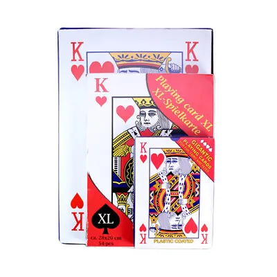 £8.99 • Buy Jumbo Playing Cards A5 A4 A3 Sized Play Your Cards Right