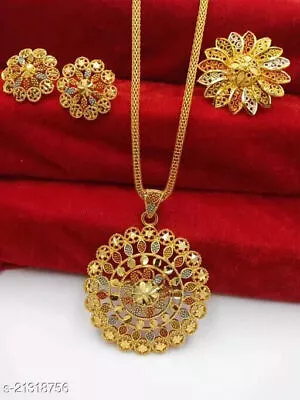 Indian Bollywood Gold Plated Kundan Choker Bridal Necklace Earrings Jewelry Set • $28.05