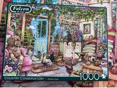 Falcon 1000 Piece Jigsaw Puzzle - Complete - COUNTRY CONSERVATORY • £7.75