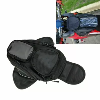 Motorcycle Magnetic Oil Fuel Tank Bag Saddle Bag Phones Bag For Honda Yamaha • $29.99