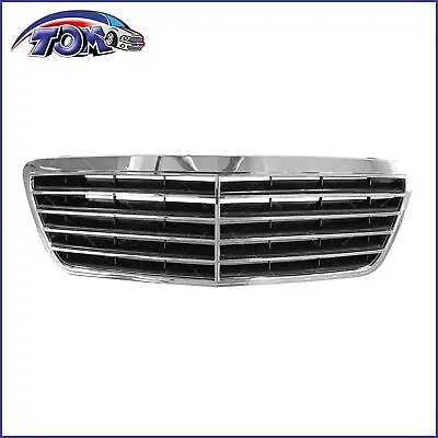 Front Grille Chrome/Black |For Mercedes-Benz E320/E430 2000-2002 Wagon/Sedan • $59.38