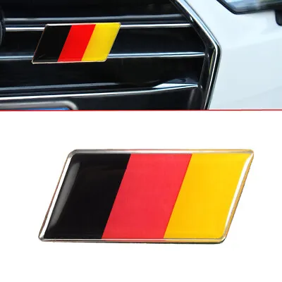 $8.99 • Buy 2pcs For VW Golf/Jetta Audi Car Grille Bumper German Flag Emblem Badge Sticker