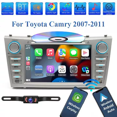 For Toyota Camry 2007 2008 2009 2010 2011 8'' Car DVD Player GPS CarPlay Stereo • $149.39