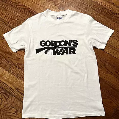 1980s GORDON's WAR Blaxploitation T Shirt Vtg Cult Movie Black Power Vietnam M/L • $124.99