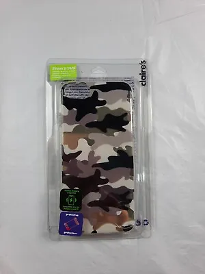 Claire's Accessories Camo Print  IPhone 6/7/8/SE  Phone Case CL4291 • £3.49