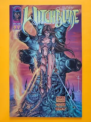 Witchblade #4 (NM) Signed: Michael Turner David Wohl Dennis Heisler (1996) • $40