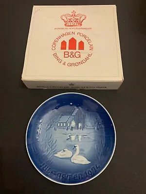 1974 B&G Royal Copenhagen Denmark Christmas Plate With Box • $12