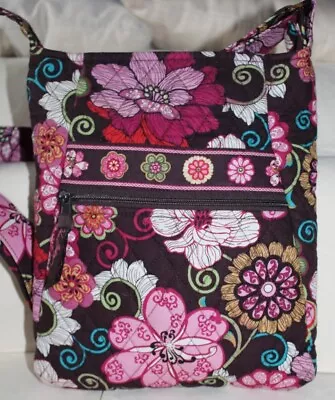 Vera Bradley Mod Floral Pink Hipster Crossbody Bag Excellent Condition • $15