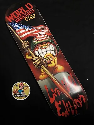 RARE VINTAGE Flame Boy Limited Edition Soldier World Industries Skateboard Deck • $239.19