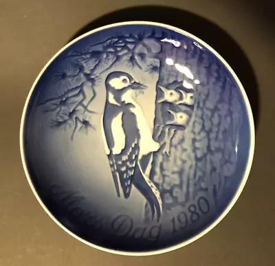 Bing & Grøndahl 6  Mors Dag 1980  Woodpeckers  Mother's Day Plate • $1.29