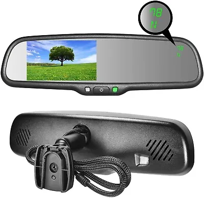Master Tailgaters OEM Rear View Mirror With 4.3   LCD W/ Temperature & Compass • $159.99
