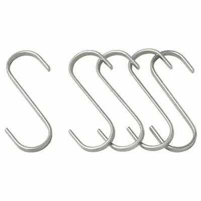  IKEA KUNGSFORS/Grundtal Stainless Steel S-Hooks For Kitchen Rail BRAND NEW • £6.98