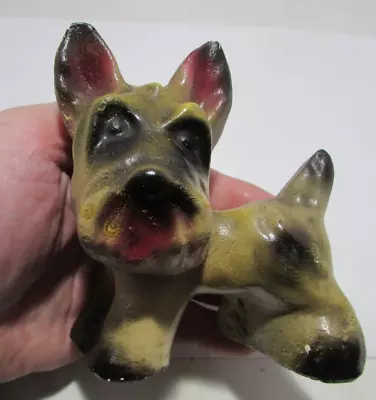 Antique Chalk Ware Scotty Dog Figurine From Vintage Estate Collection • $20