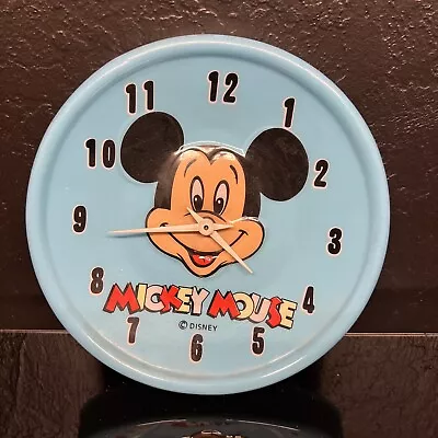 Vintage Mickey Mouse Blue Wall Clock • $39.99