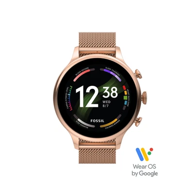 $597.14 • Buy Womens Smartwatch FOSSIL FTW6082 Steel Gold Rose Mesh Touchscreen GEN 6