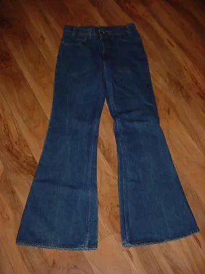 Vintage  Levi’s Orange Tab 684-0217 Big Bell Bottoms Denim Jeans 30x32 Measured • $109.99