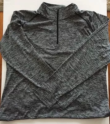 UNDER ARMOUR Mens Black SZ Large 1/4 Zip Shirt Top Heat UA Tech Sport Wear NWT • £16.14