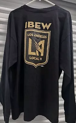 LAFC X IBEW Electrical Workers Local Union 11 Long Sleeve Season Size XXL • $29.99