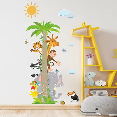 Animal Wall Stickers Kids Jungle Wall Stickers Safari Animals Nursery Wall UK • £5.99