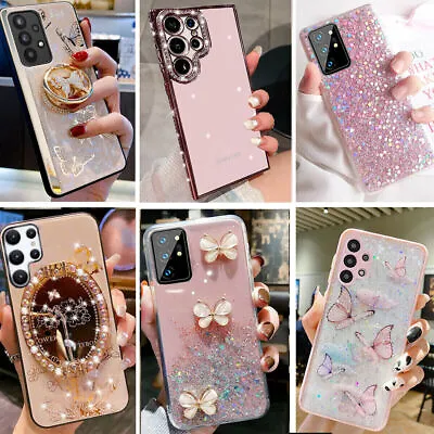 For Samsung Galaxy S24 Ultra S23 S22 S21 S20 Bling Glitter Shockproof Case Cover • $7.99