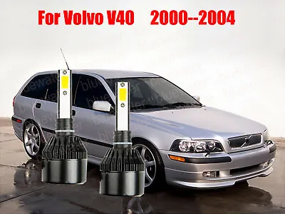 LED For Volvo V40 2000-2004 Headlight Kit H7 6000K White CREE Bulbs Low Beam • $24.96