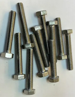 (10) M5-0.80x30mm  A2-70 Stainless Hex Head Bolt Cap Screw (24M15) • $9.95