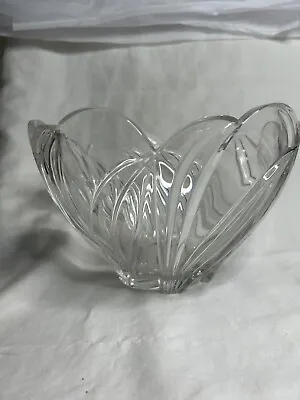 Vintage Lenox Crystal Cut  Artic Bloom  Swirl Bowl 8  • $22.96
