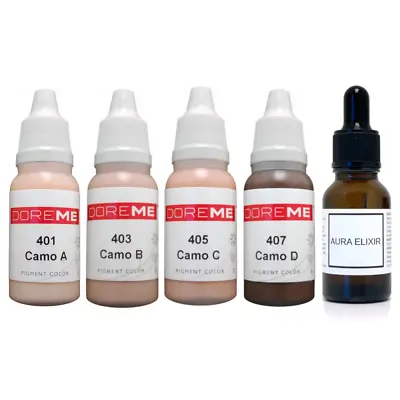 $64.99 • Buy Doreme Camoflauge Permanent Makeup Pigment Set Cover Up Liquid Kit Microblading