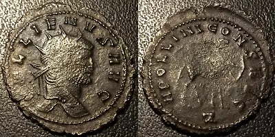 Gallien - Antoninianus IN The Centaur Apollini Cons AVG Rome 267-268 Ad - Rrs # • £31.52