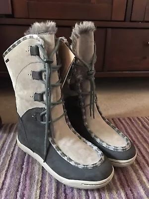 £33 • Buy Hi-TEC Snow Boots UK 6 Waterproof Leather Nubuck Sierra Somoni 200 BNWT