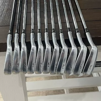 Mizuno Pro Power Blade Tour Spirit Iron Set 3-9 P S L F Stiff Flex RH READ • $249.97